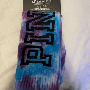 Pink knee high socks